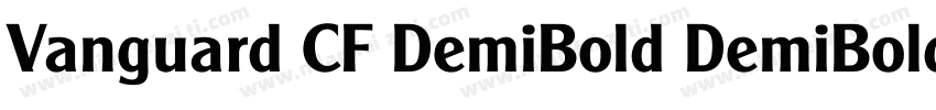 Vanguard CF DemiBold DemiBold字体转换